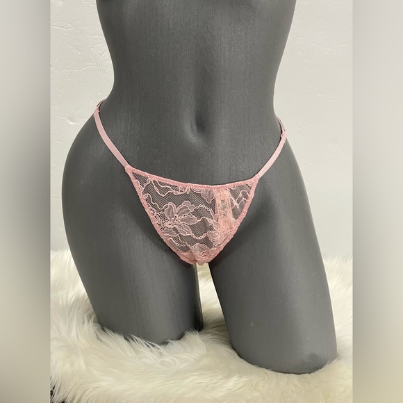 Victoria's Secret Other - Victoria’s Secret Very Sexy Shine Strap Lace V-String Panty Thong Underwear. NWT
